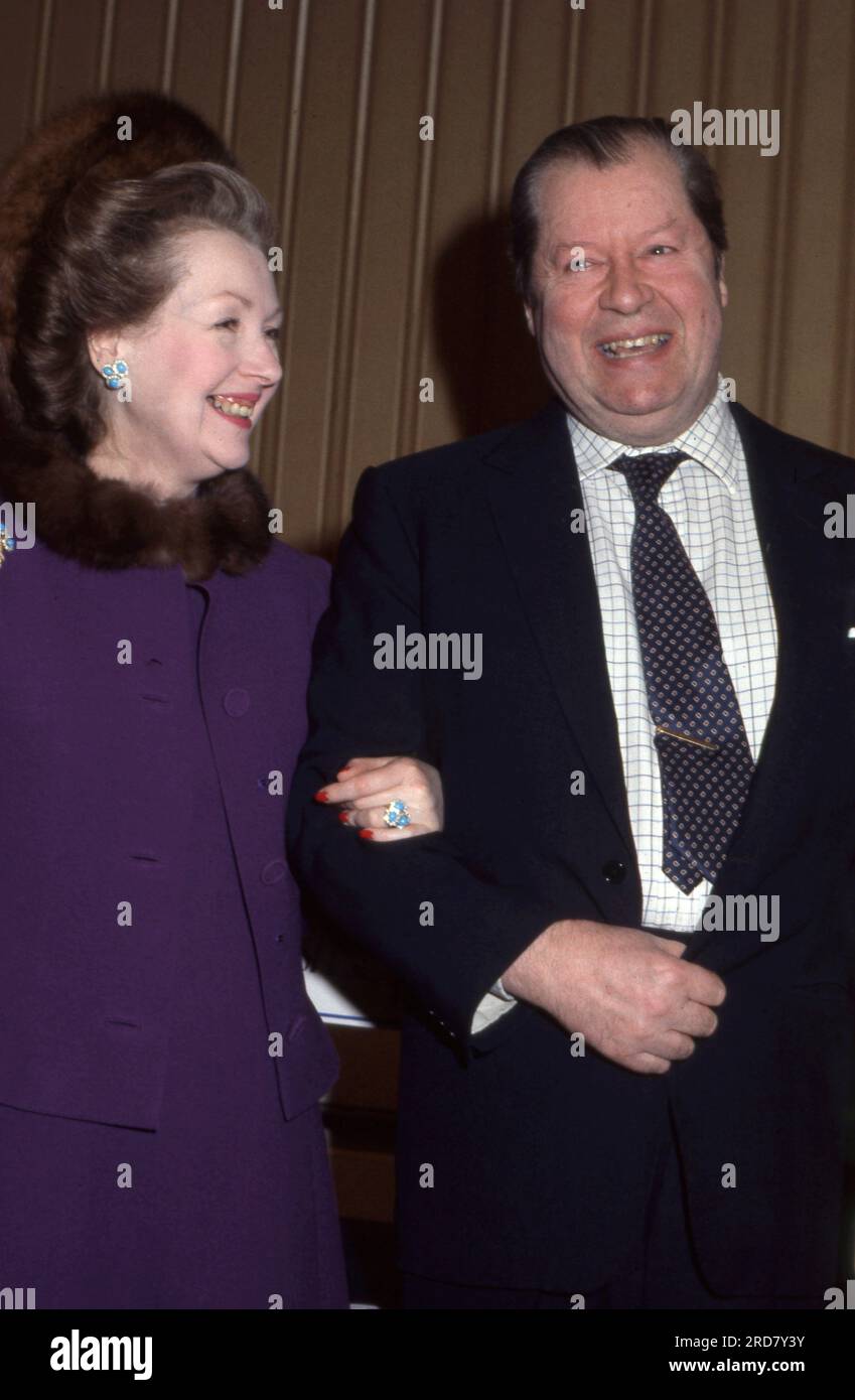 Princess Diana's parents Earl and Countess Spencer (Frances Shand-Kydd) February 1984   Photo by The Henshaw archive Stock Photo