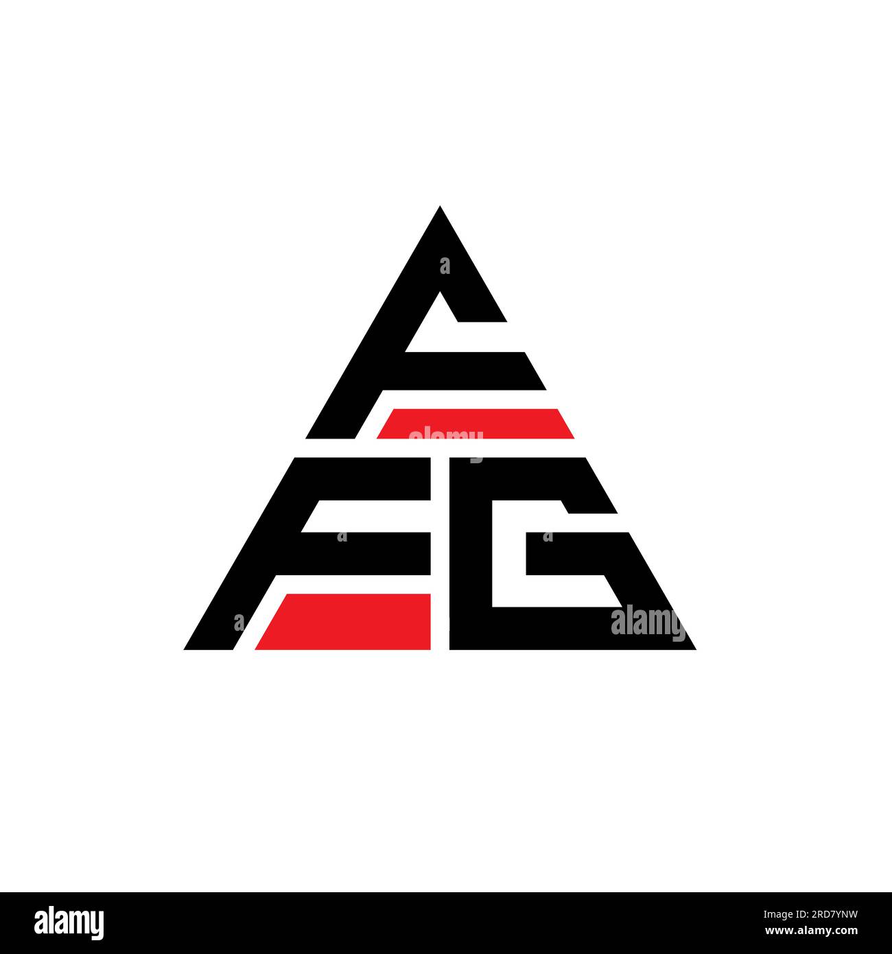 FFG triangle letter logo design with triangle shape. FFG triangle logo ...