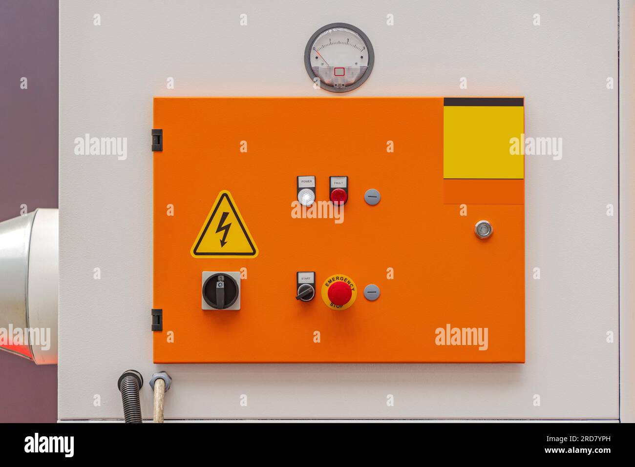 Machine Control Panel Pressure gauge Electric Power Switch Emergency