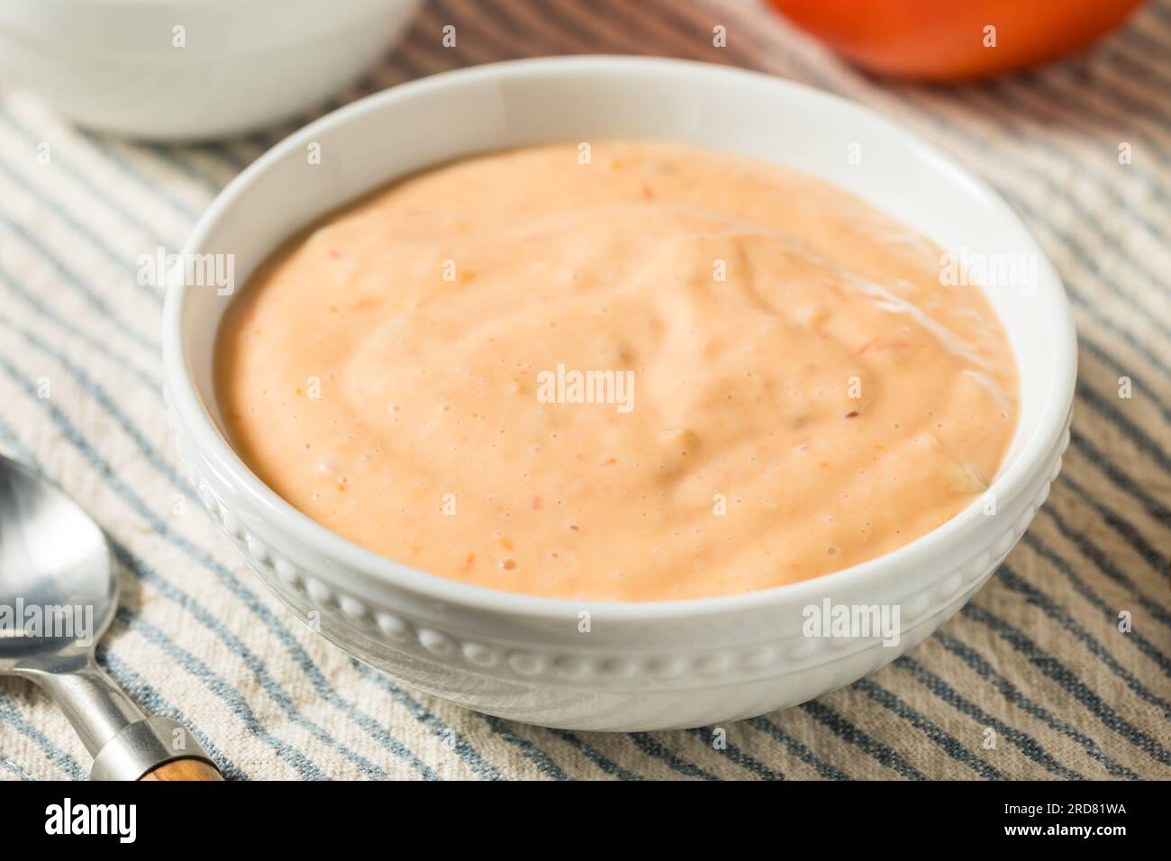 Homemade Russian Thousand Island Dressing with Tomato Stock Photo Alamy