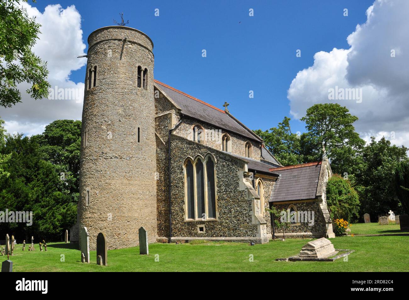 St Peter's Church, Snailwell, Cambridgeshire, England, UK Stock Photo