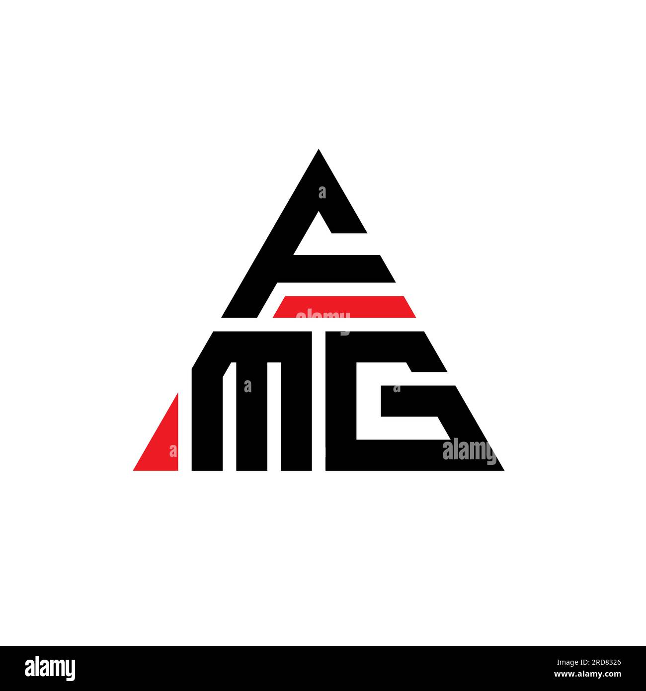 FMG triangle letter logo design with triangle shape. FMG triangle logo ...