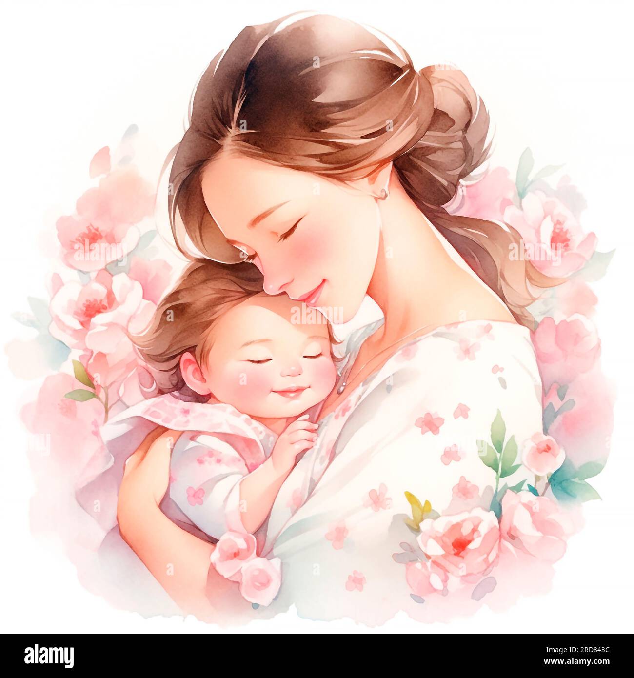 Beautiful mother store and baby