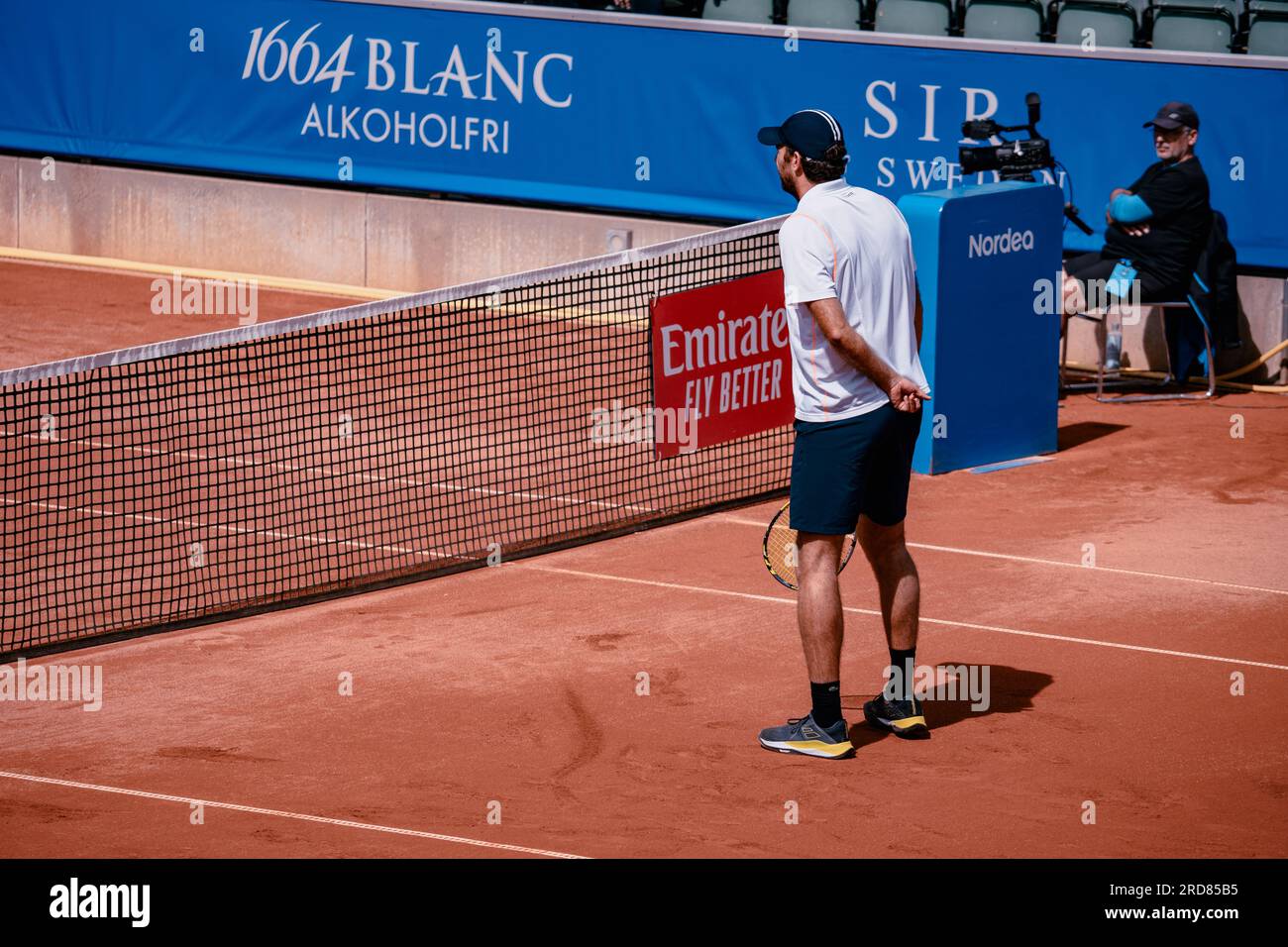 Båstad, Sweden. 07 19 2023. Nordea Open, Båstad, Sweden.  Franscisco Cabral and Rafael Matos against Fabrice Martin and Andreas Mies. Daniel Bengtsson Stock Photo