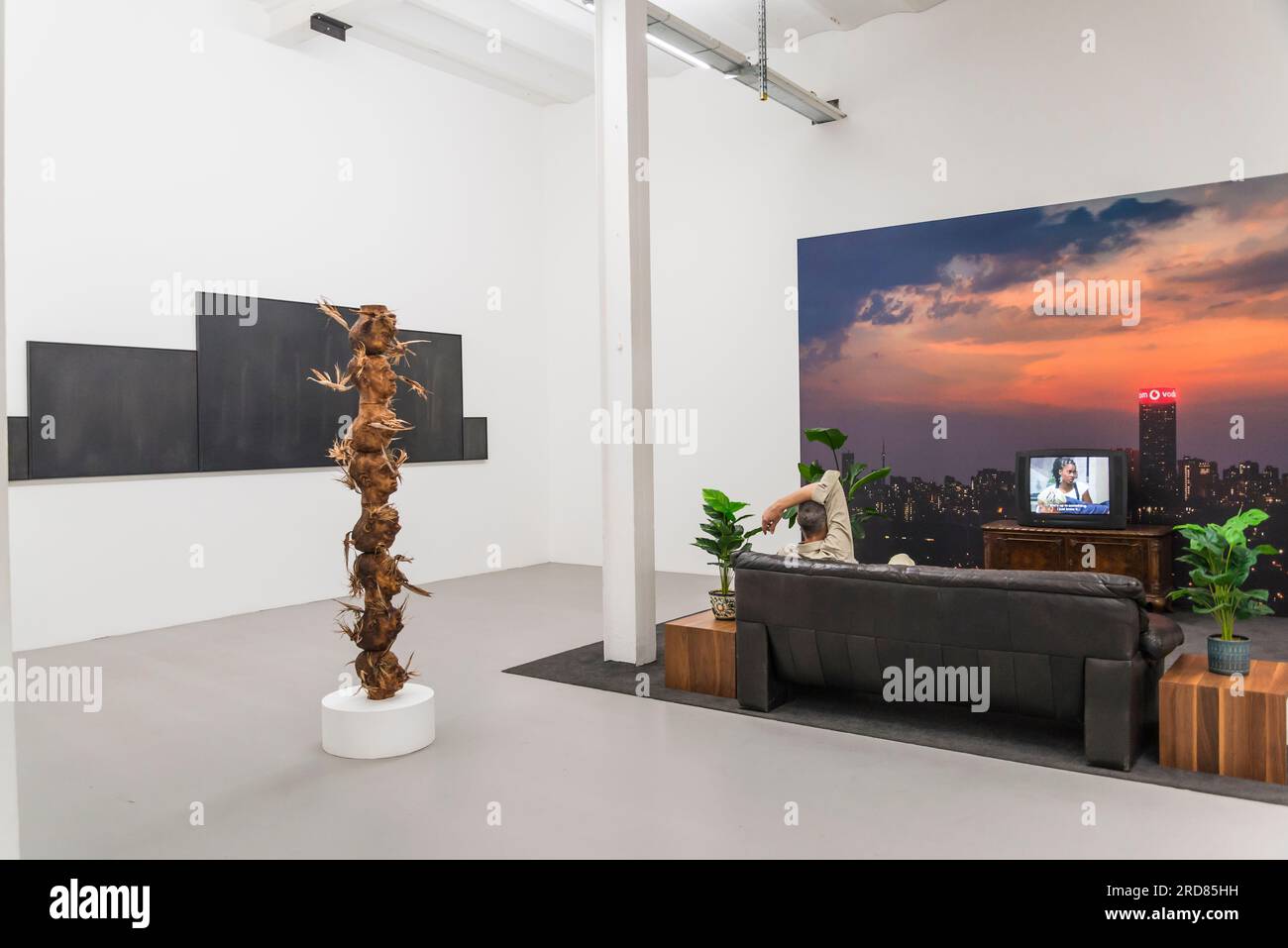 Conceptual art in the CENTRALE for contemporary art, Brussels, Belgium Stock Photo Alamy