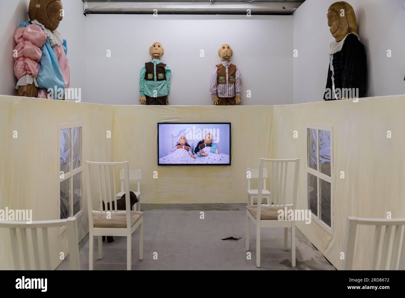 Installation art in the CENTRALE for contemporary art, Brussels, Belgium Stock Photo Alamy