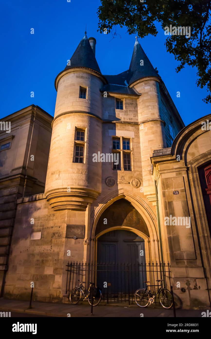 Hotel de Soubise, Museum telling the story of the state National Archives, Le Marais Neighborhood, Paris, France Stock Photo