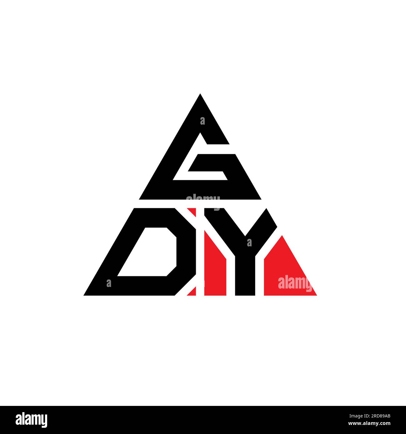 GDY triangle letter logo design with triangle shape. GDY triangle logo ...