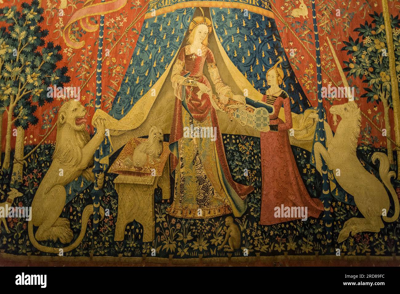 Tapestry of The Lady and the Unicorn, Cluny Museum National Museum of