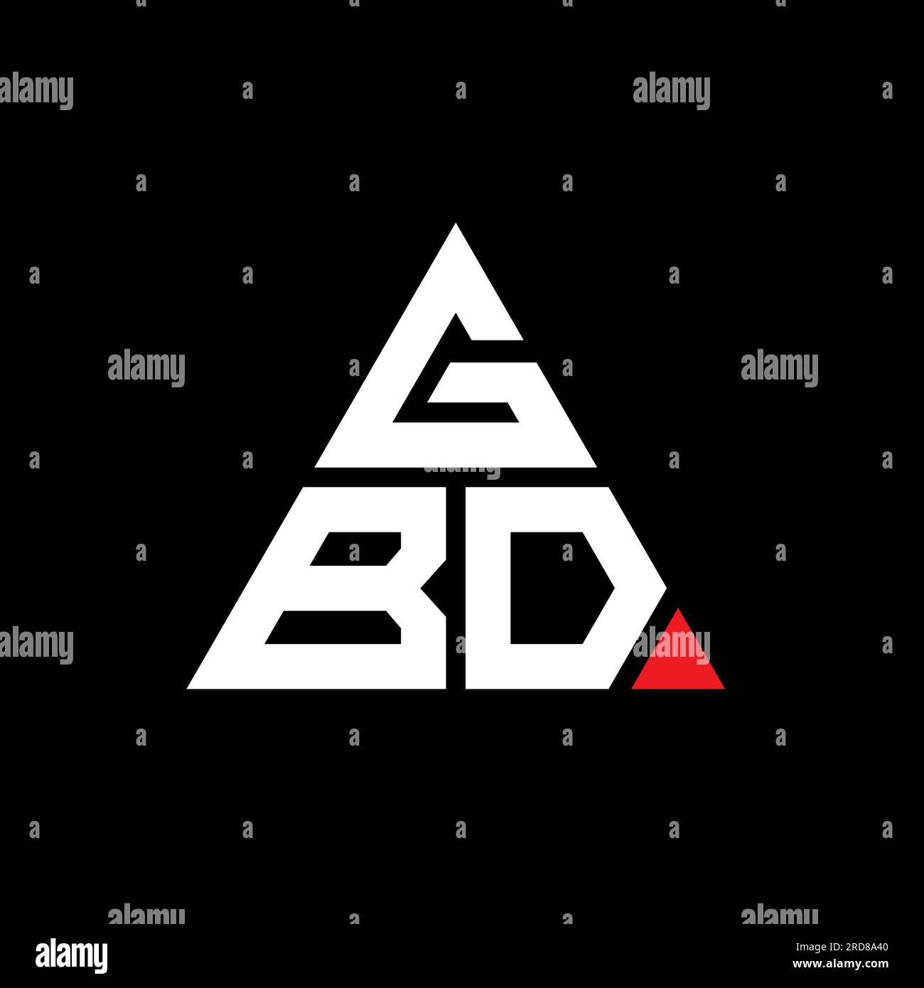 GBD triangle letter logo design with triangle shape. GBD triangle logo ...