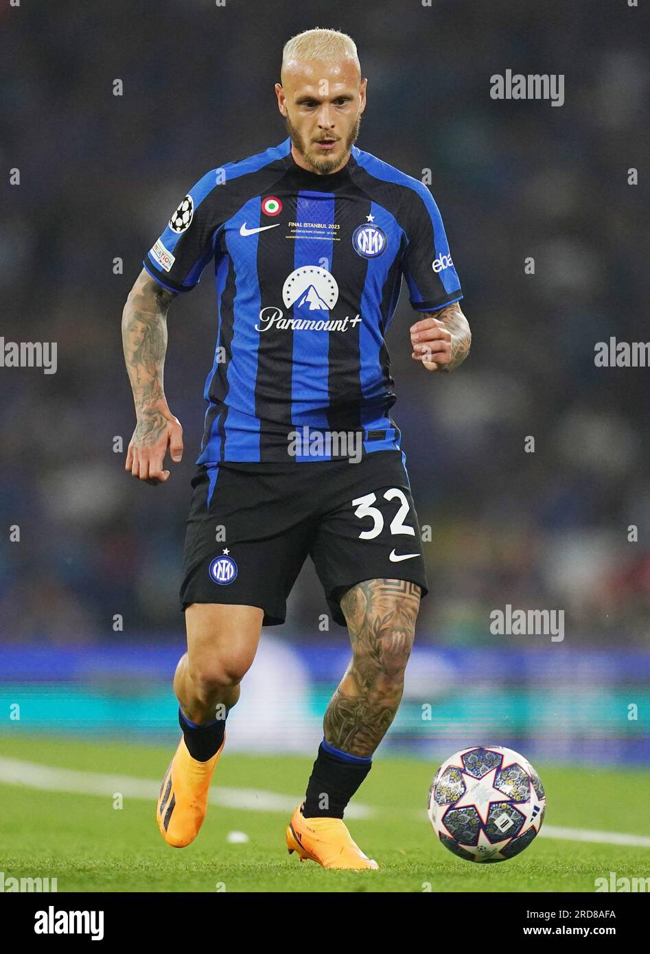 Inter Milan's Federico Dimarco during the UEFA Champions League Final ...