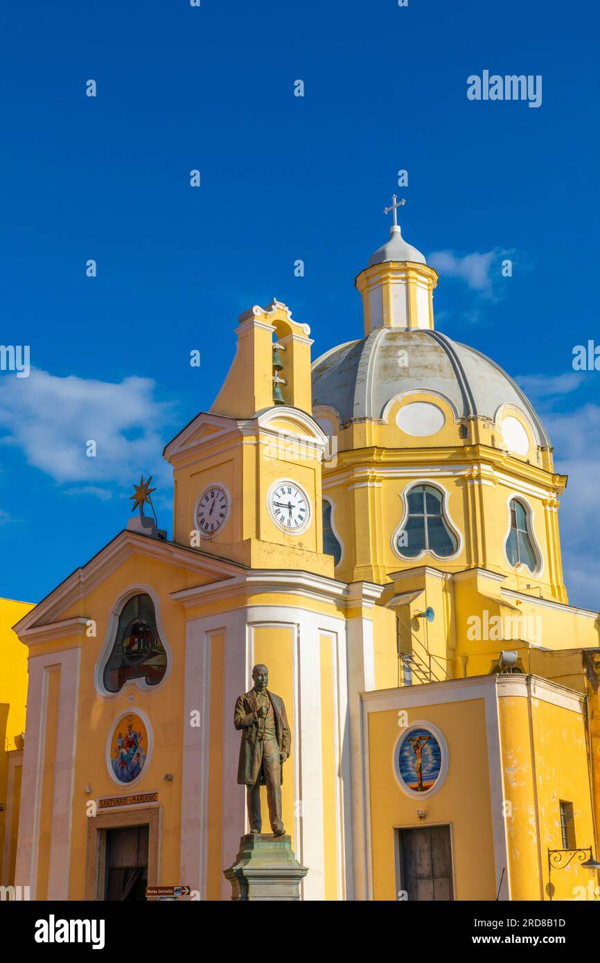 Eglise Santa Maria delle Grazie, Procida, Flegrean Islands, Campania, Italy, Europe Stock Photo