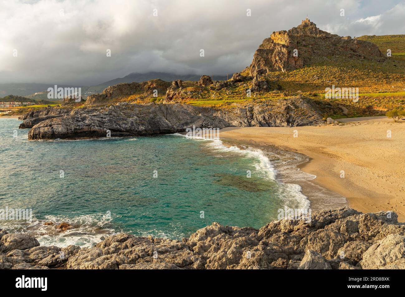 Ammoudi Beach, Plakias, Rethymno, Crete, Greek Islands, Greece, Europe Stock Photo