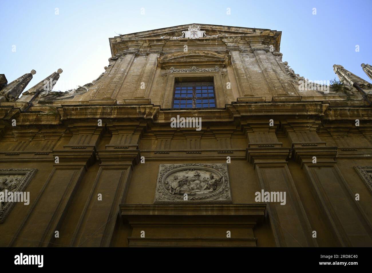 Scenic exterior view of the Baroque-Mannerist style Chiesa di Santa ...