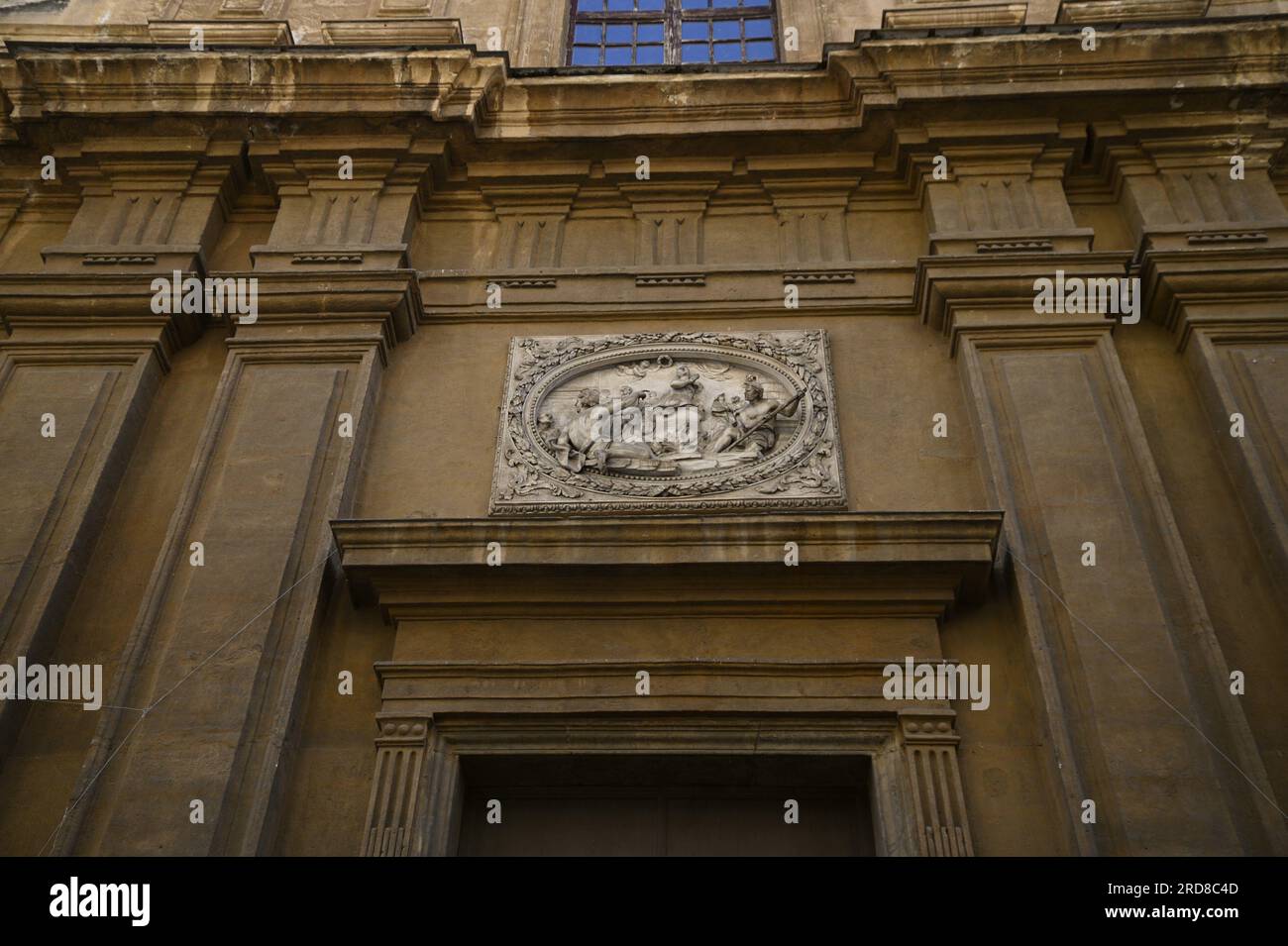 Scenic exterior view of the Baroque-Mannerist style Chiesa di Santa ...