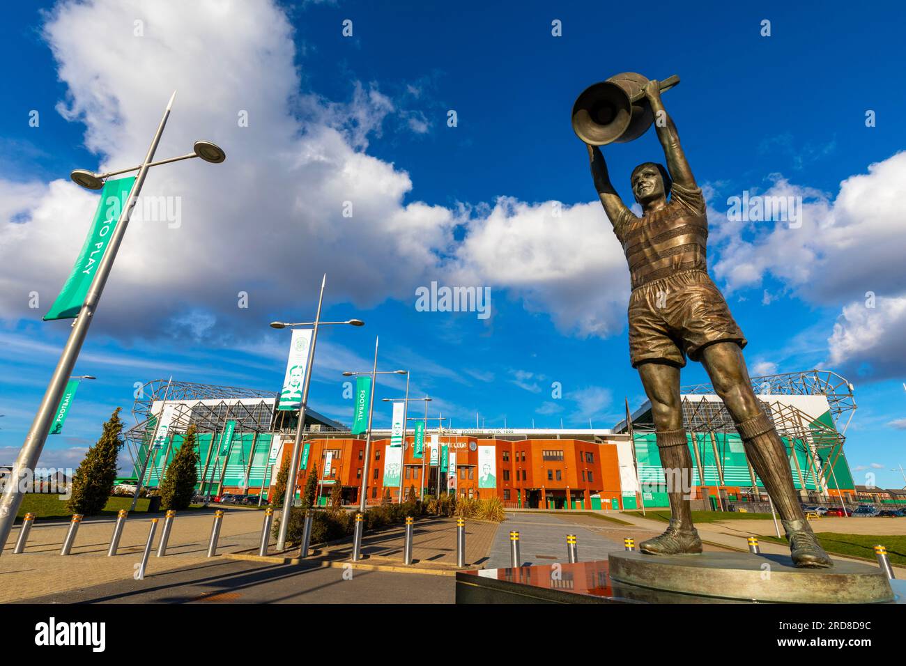 Statue of Billy McNeill lifting the European Cup, Celtic Park, Parkhead