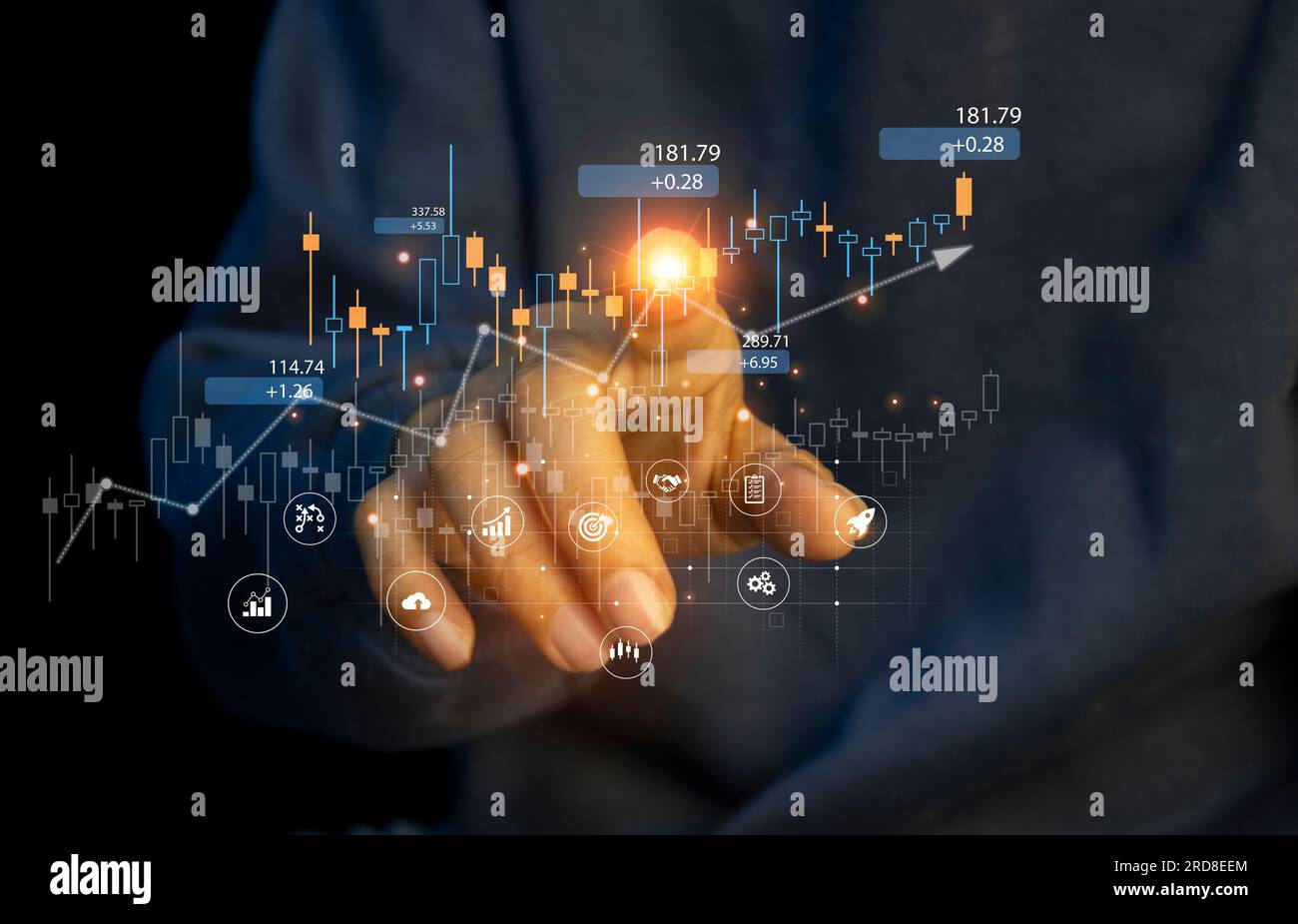 Planning & Strategy Stock Market Business Growth progress or success ...