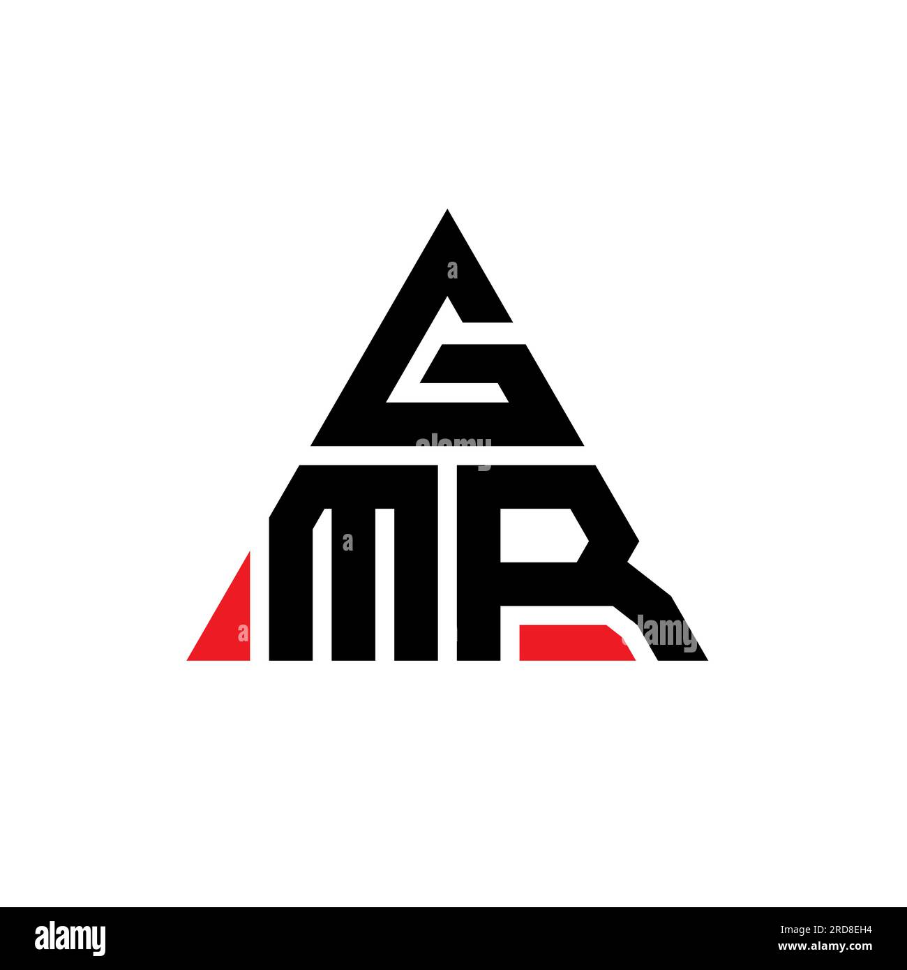 GMR triangle letter logo design with triangle shape. GMR triangle logo ...