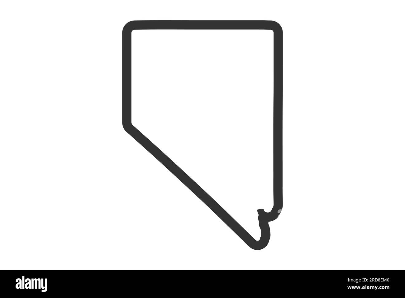 Nebraska outline symbol US state - Nebraska Outline Symbol Us State Map Vector Illustration 2RD8EM0