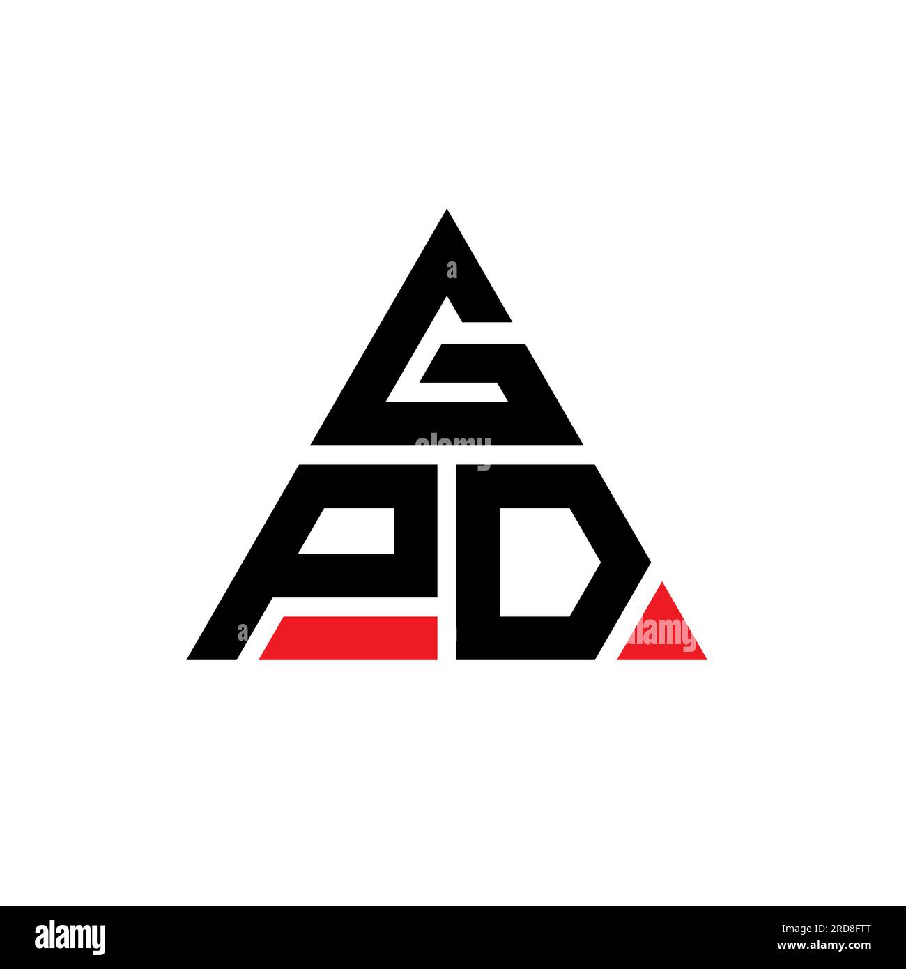GPD triangle letter logo design with triangle shape. GPD triangle logo ...