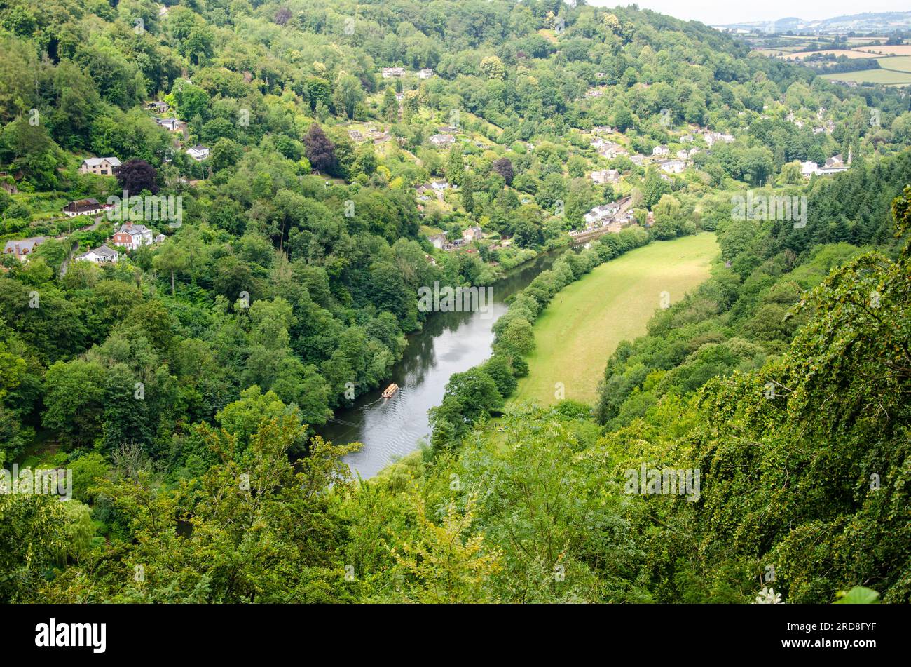 River Wye seen from Symonds Yat Rock Stock Photo Alamy