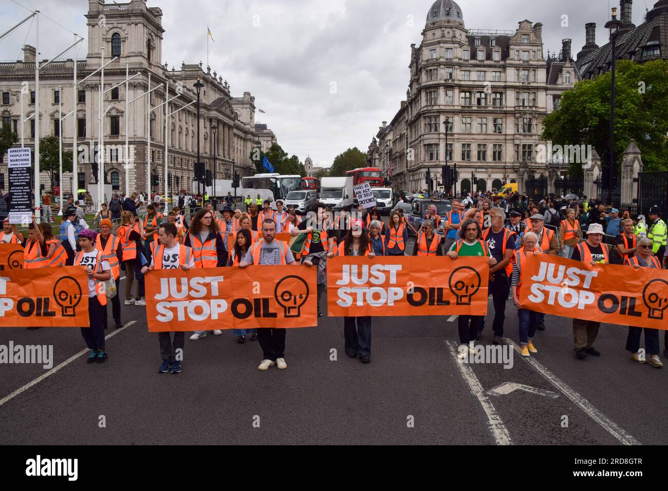 london-uk-19th-july-2023-just-stop-oil-activists-stage-their-biggest