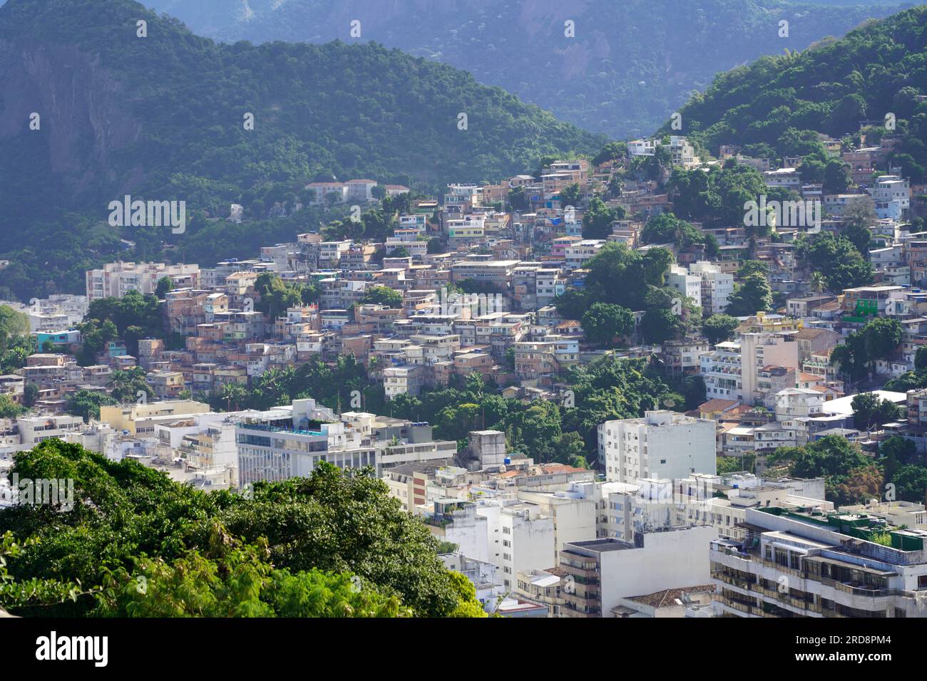 Favela Santa Marta slum in Rio de Janeiro, Brazil Stock Photo