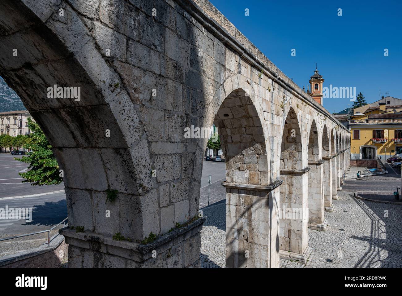 Sulmona is an Italian town in the province of L'Aquila. Located in the heart of Abruzzo, in the Maiella National Park, Sulmona is known for the produc Stock Photo