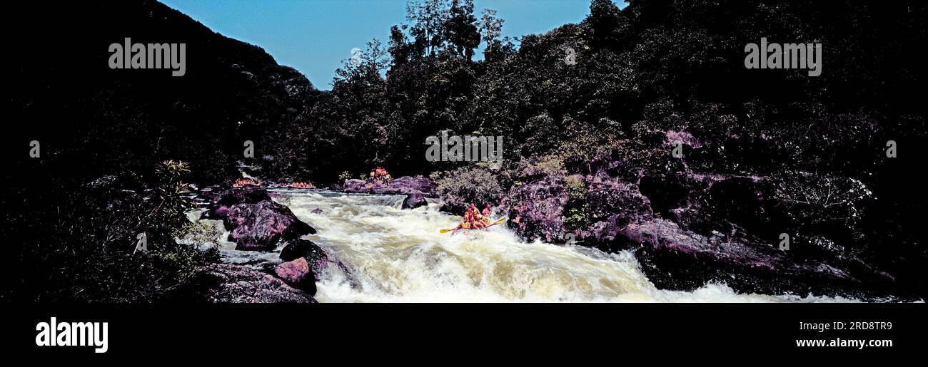 Australia. Queensland. Tully River Rapids. White water rafting. Stock Photo