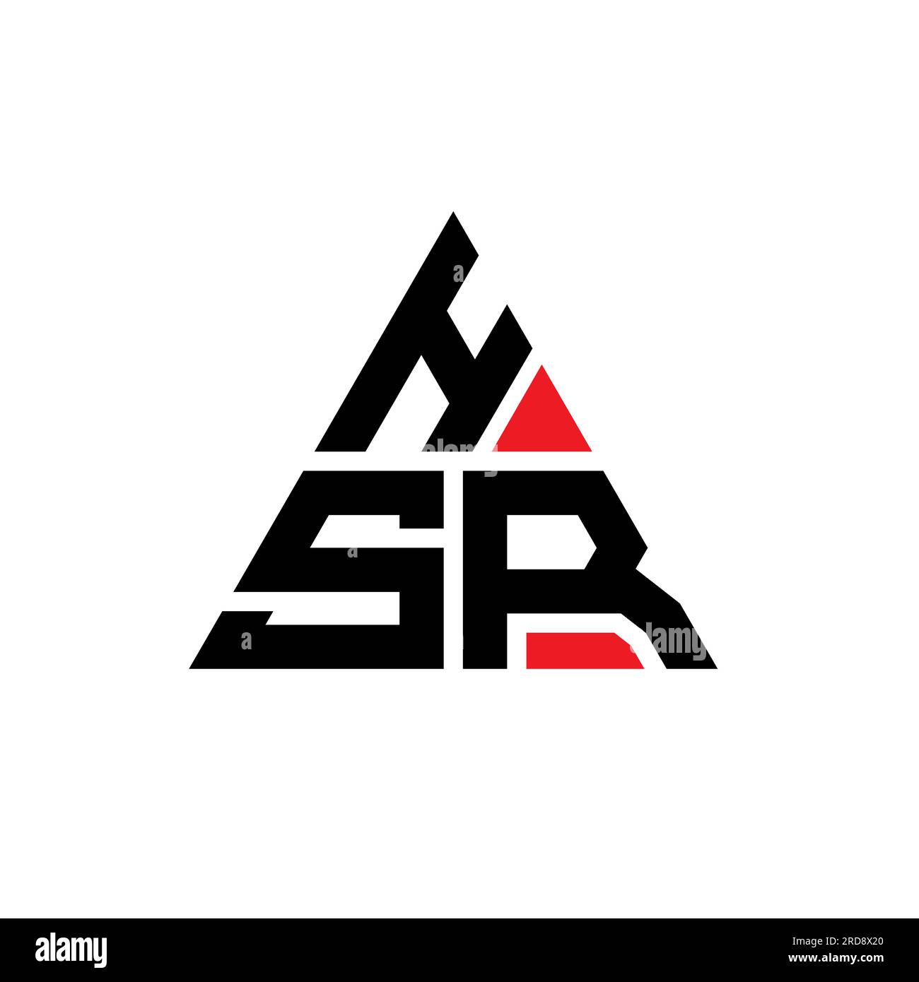 HSR triangle letter logo design with triangle shape. HSR triangle logo ...