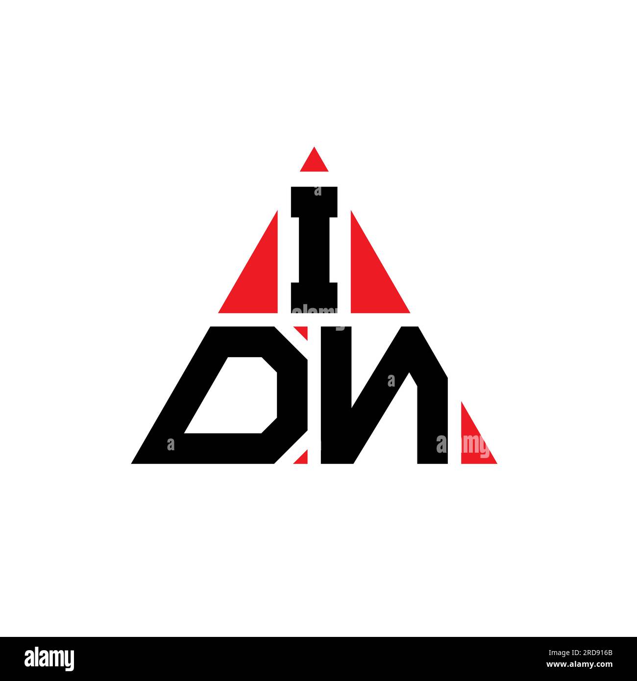 IDN triangle letter logo design with triangle shape. IDN triangle logo ...
