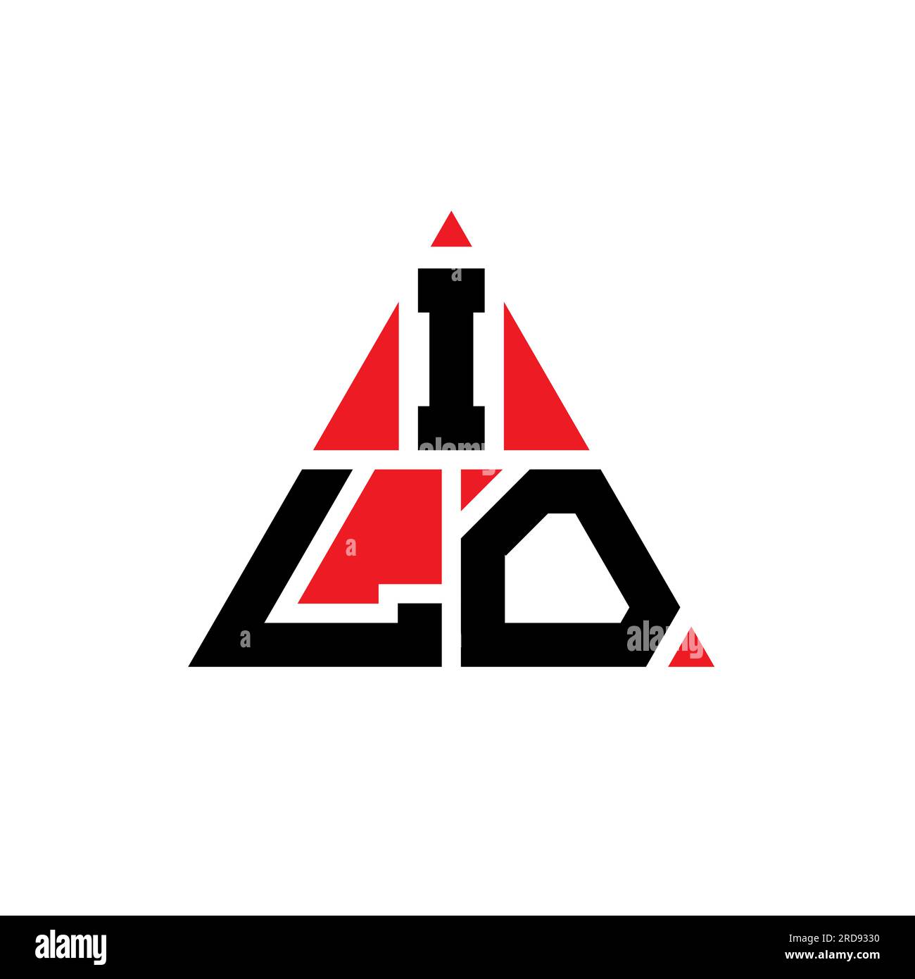 ILO triangle letter logo design with triangle shape. ILO triangle logo ...