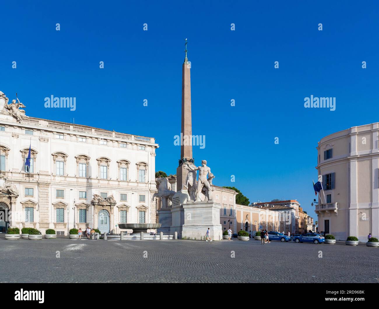 Rome, Lazio, Italy, A landscape in Piazza del Quirinale Stock Photo - Alamy