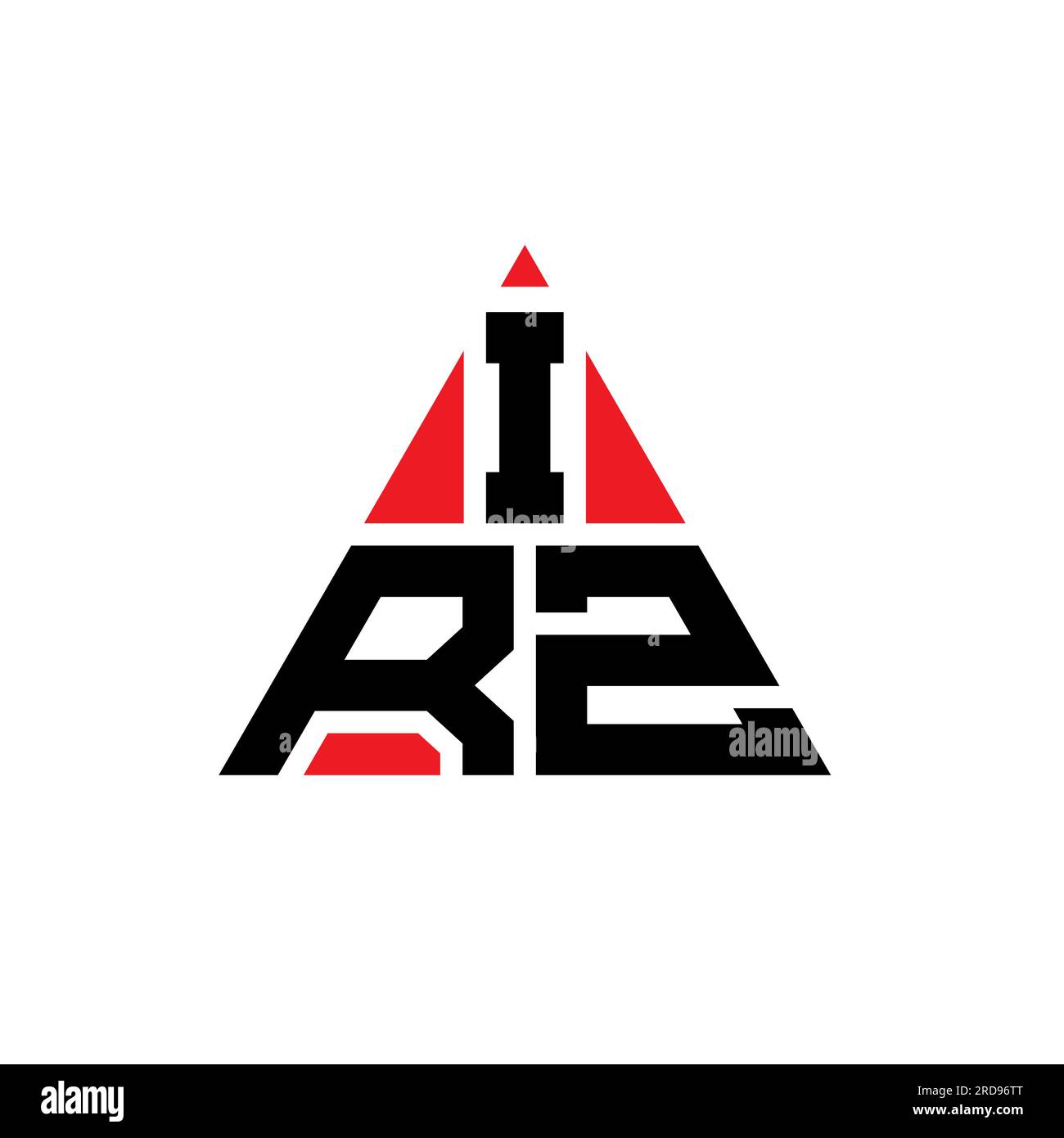 IRZ triangle letter logo design with triangle shape. IRZ triangle logo ...