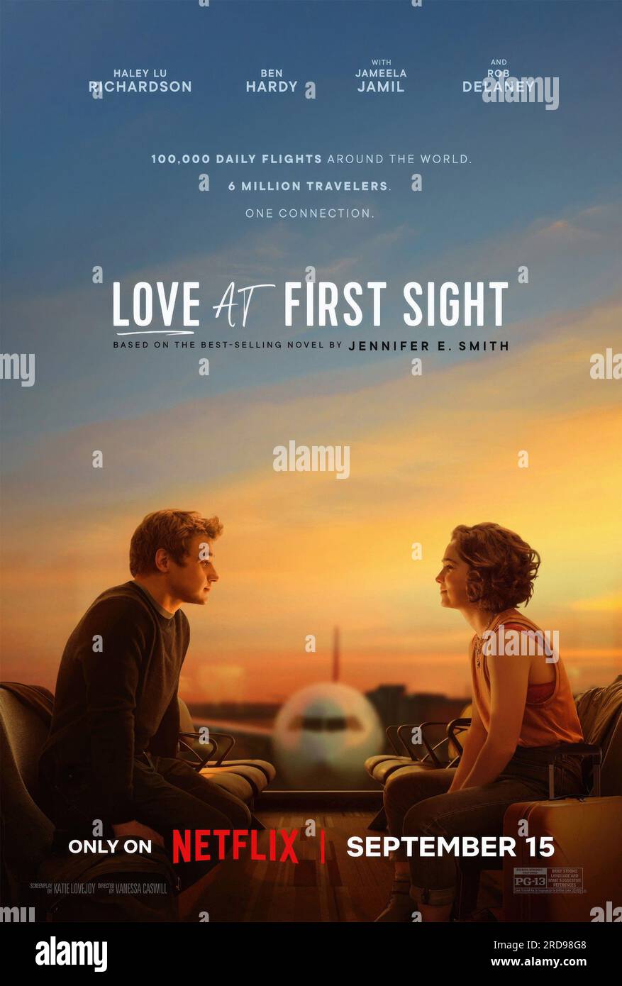 LOVE AT FIRST SIGHT, US poster, from left Ben Hardy, Haley Lu