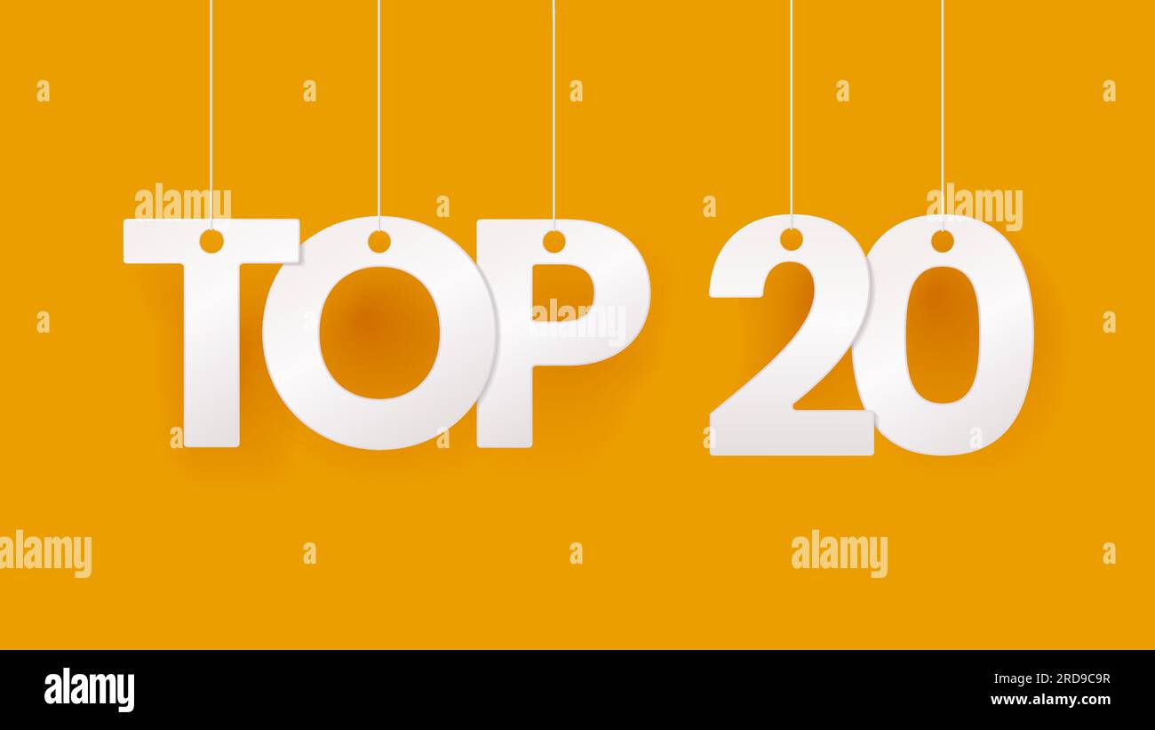 Top 20 chart list Stock Vector Images Alamy