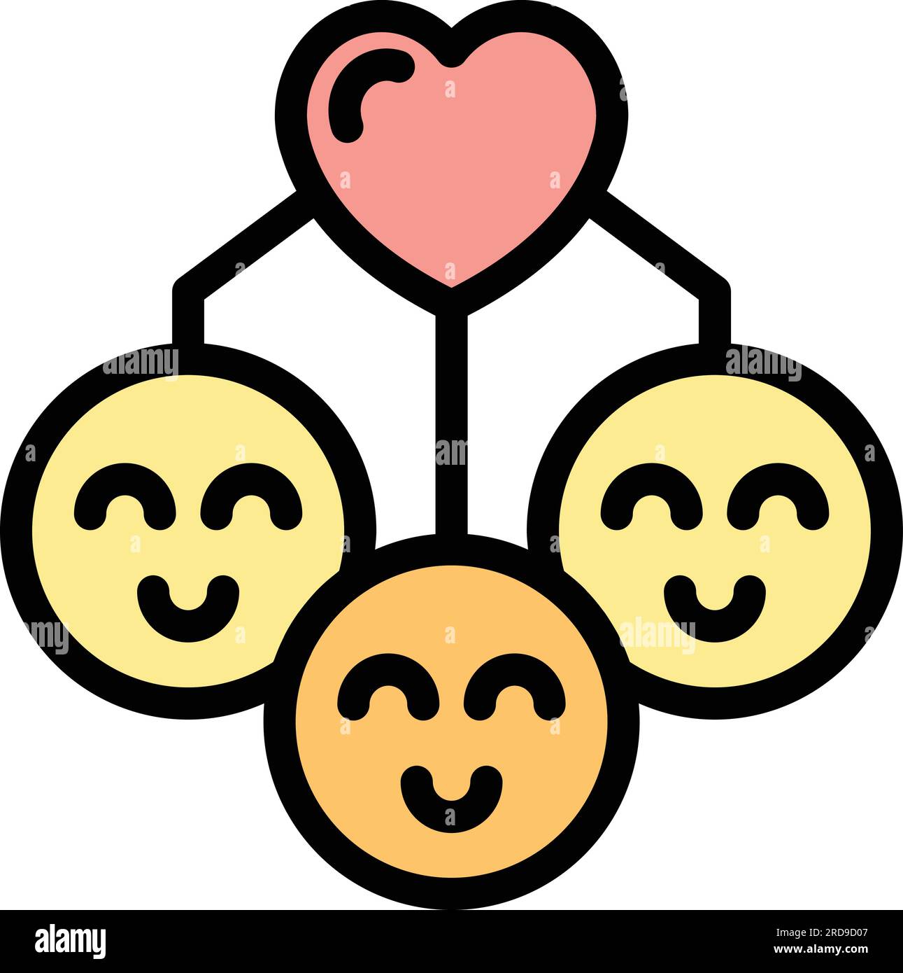 Family together lovely outline vector hi-res stock photography and ...