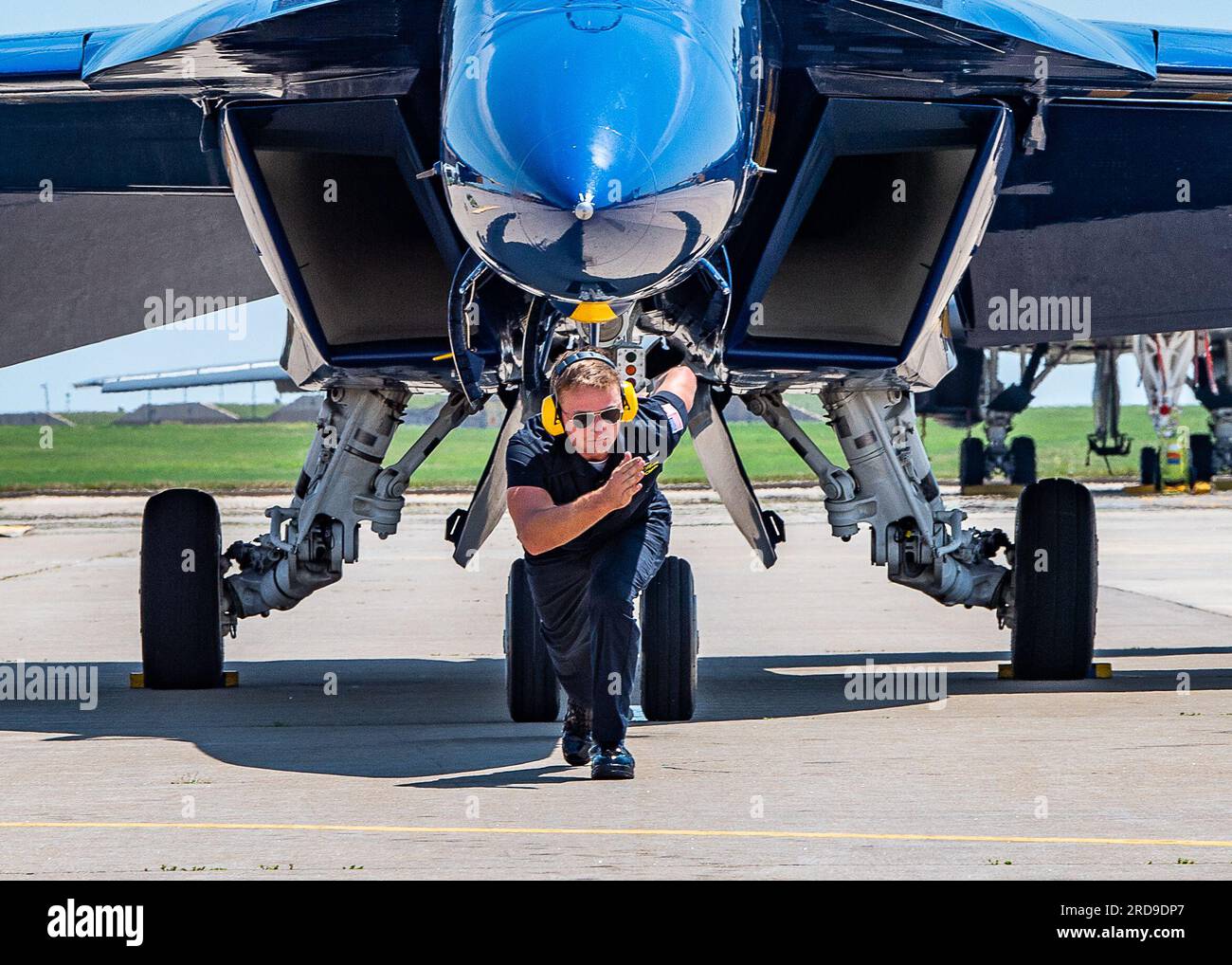 The U.S. Navy Flight Demonstration Squadron, the Blue Angels, perform