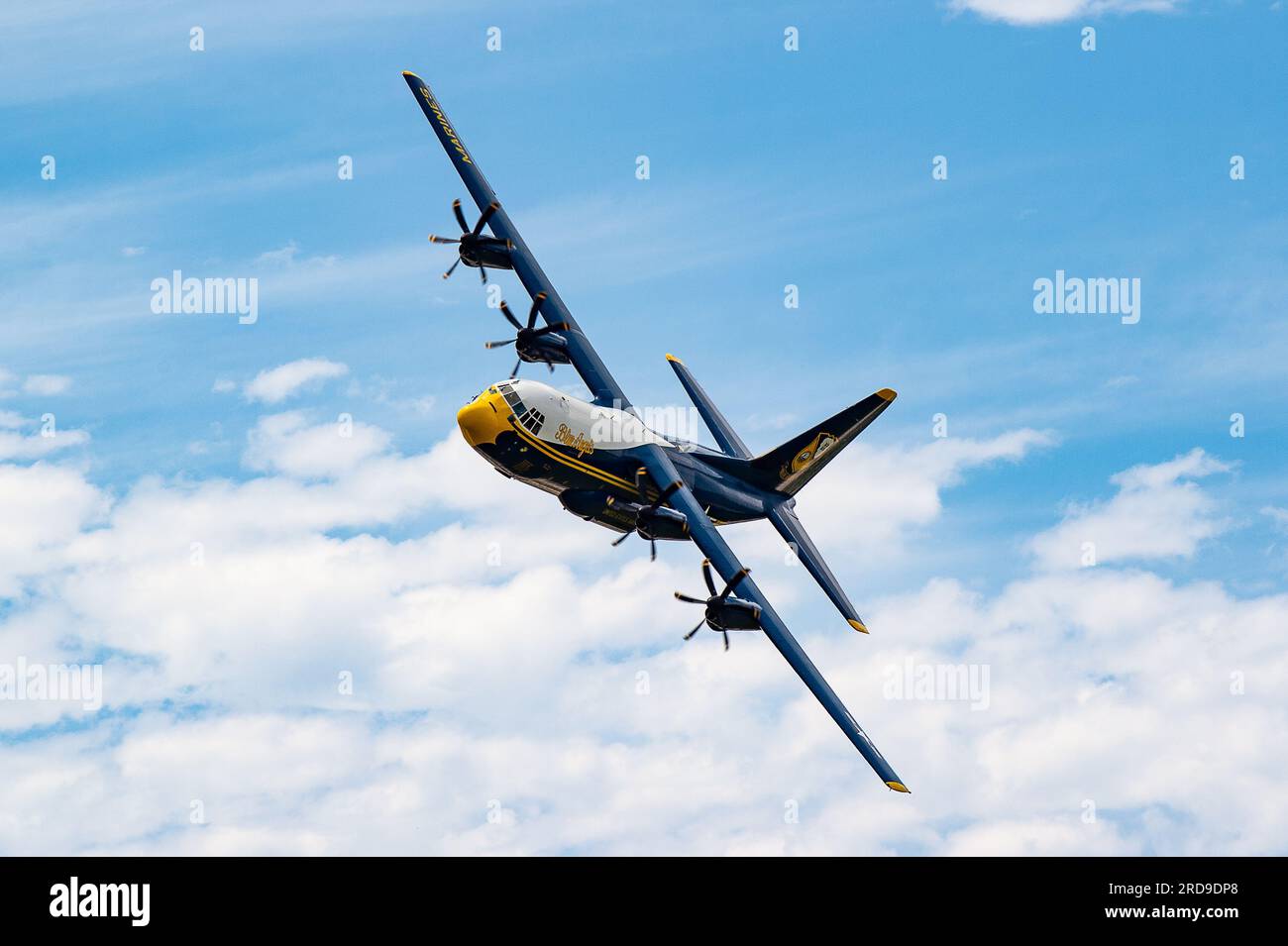 The U.S. Navy Flight Demonstration Squadron, the Blue Angels, perform