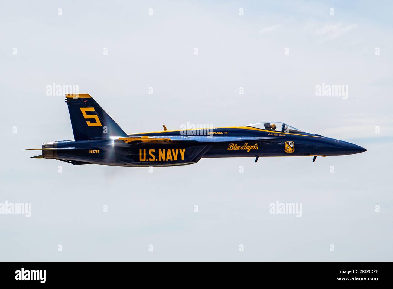 The U.S. Navy Flight Demonstration Squadron, the Blue Angels, perform