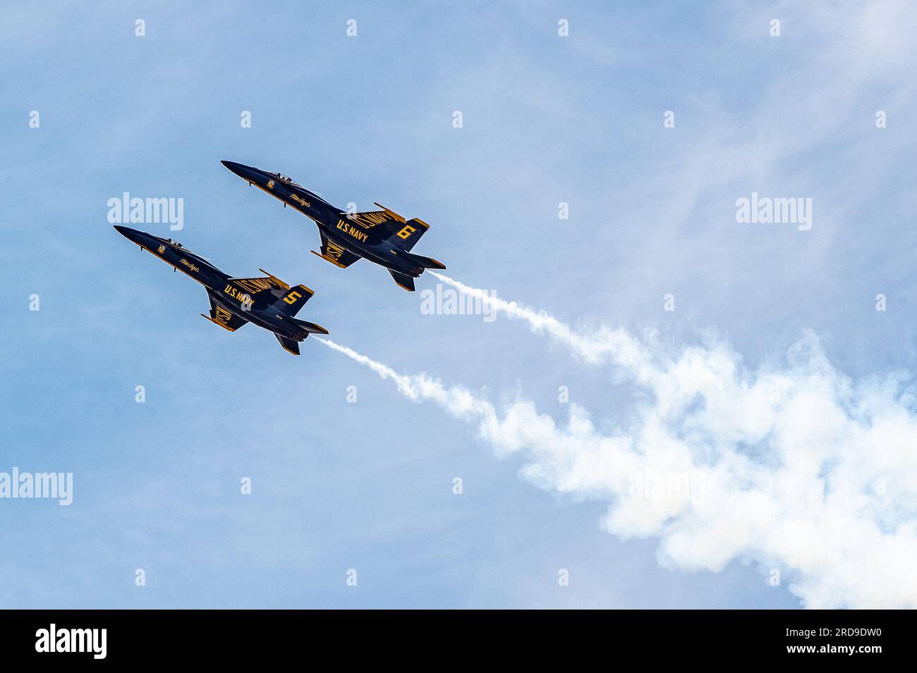 The U.S. Navy Flight Demonstration Squadron, the Blue Angels, perform