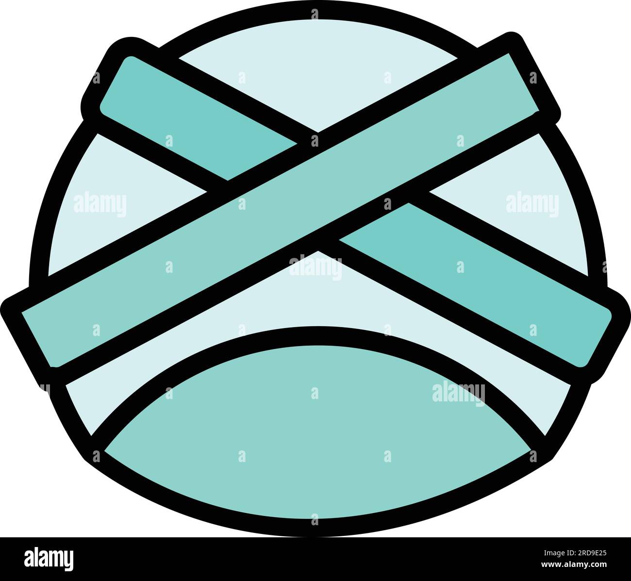 Head turban icon outline vector. Indian pagdi. Pagdi hat color flat