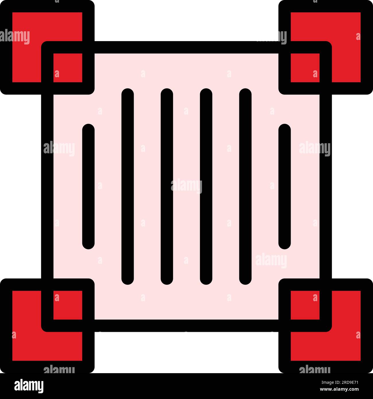Scanning code frame icon outline vector. Qr scan. Scanner qrcode color
