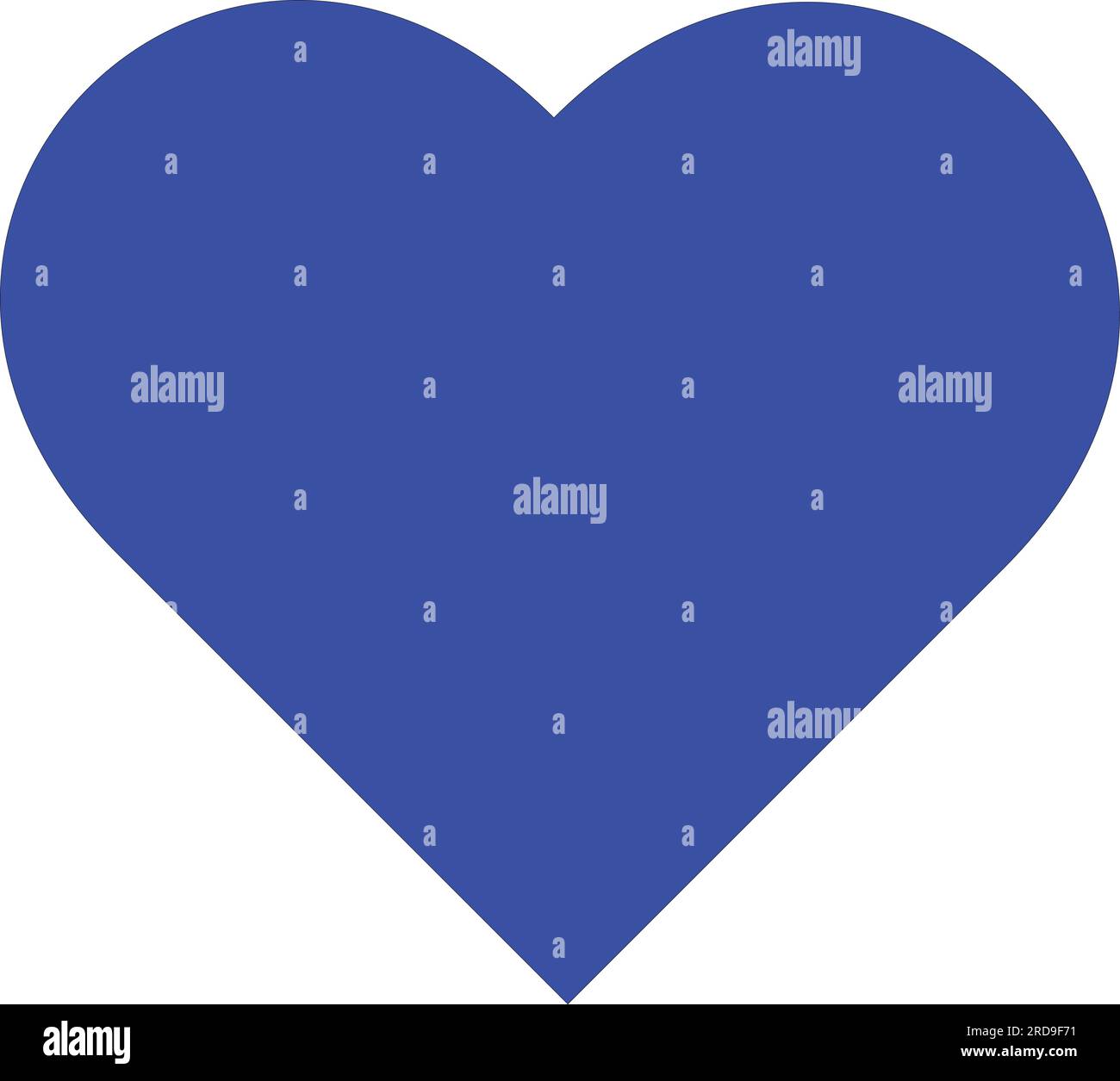 Blue heart vector Stock Vector Image & Art - Alamy
