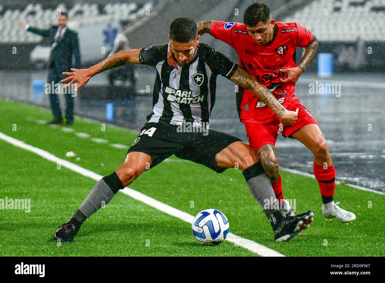 Rio De Janeiro, Brazil. 19th July, 2023. Hugo during Botafogo (BRA) x  Patronato (ARG) held at the Nilton Santos Stadium for the Copa  Sudamericana, this Wednesday night (19), in Rio de Janeiro