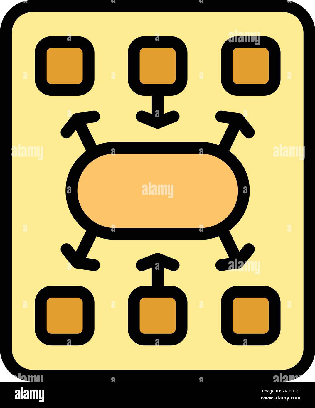 Work concentration icon outline vector. Workplace time. Job control ...