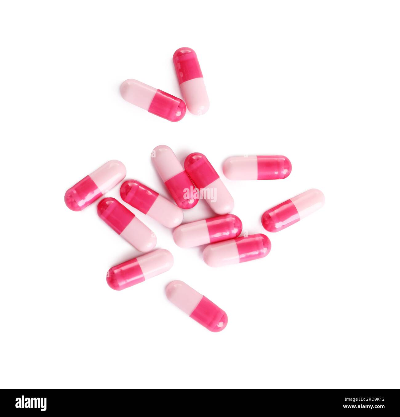 Pink antibiotic capsule pills hi-res stock photography and images - Alamy