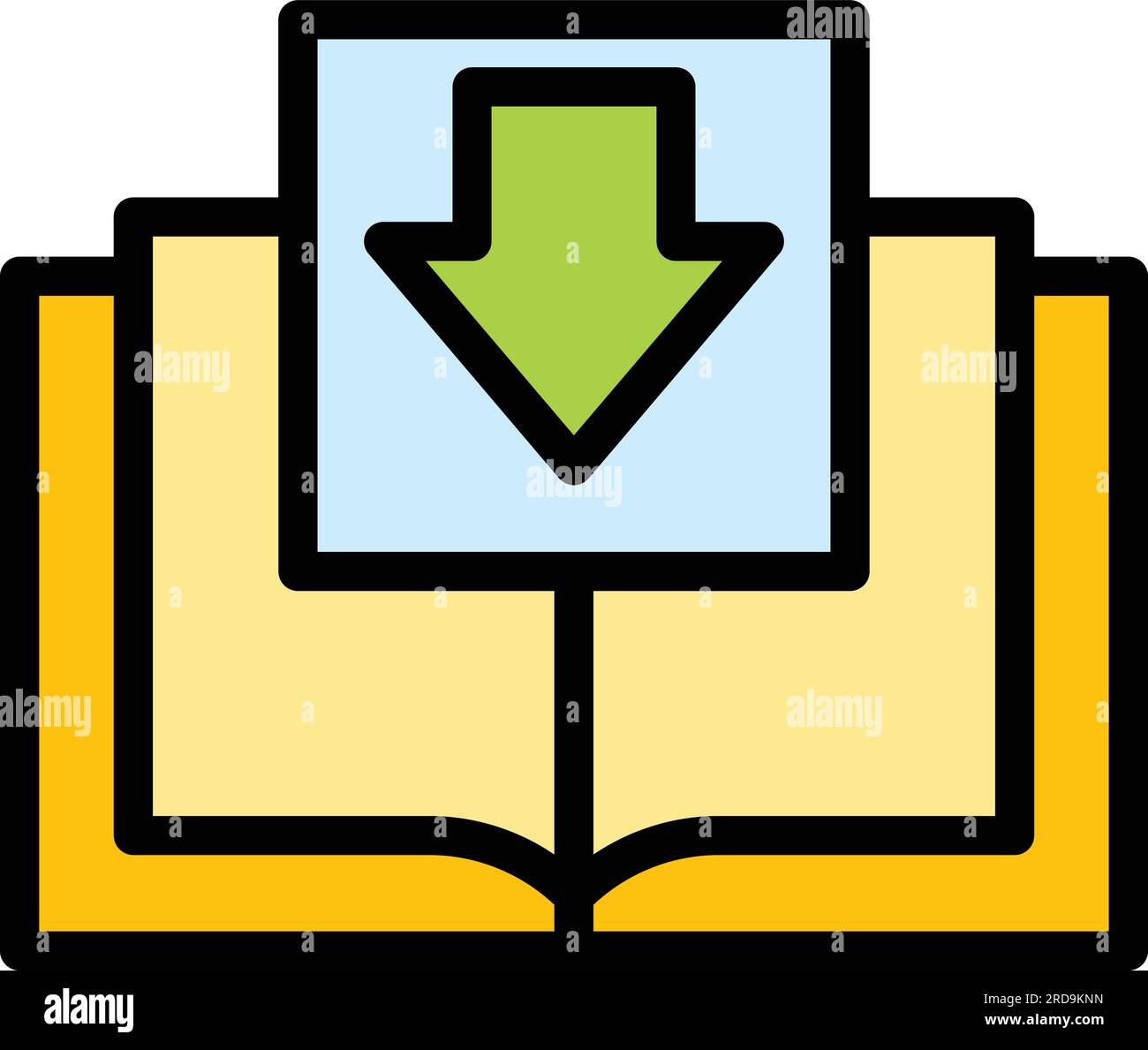 Download course book icon outline vector. Online education. Digital ...