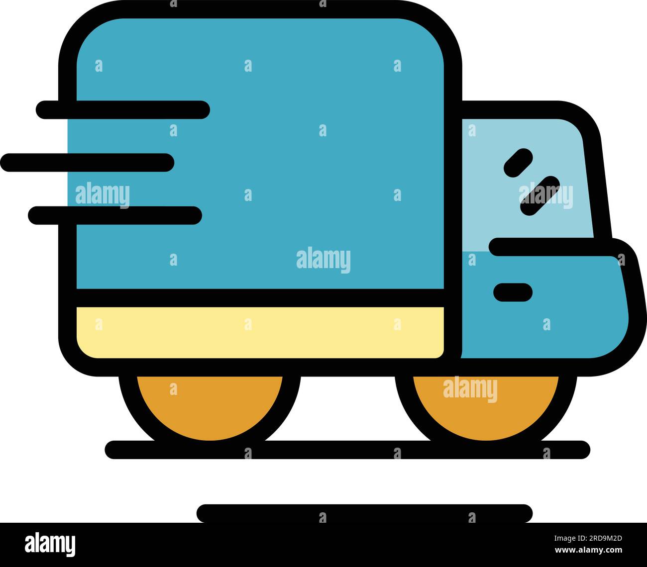 Shipping transport van icon outline vector. Delivery truck. Fast