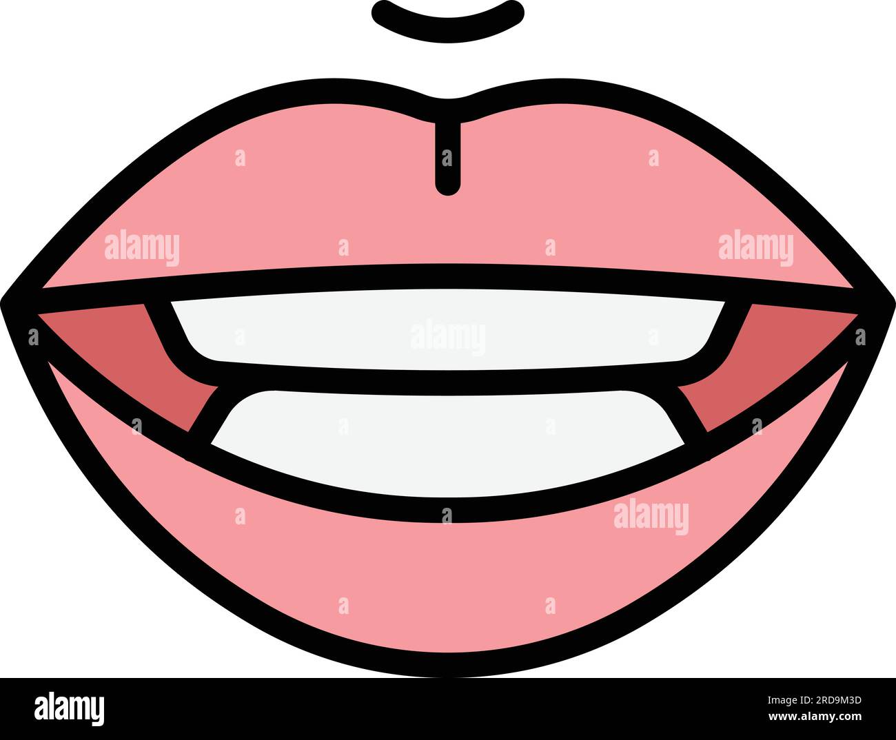 Speech expression icon outline vector. Facial speaking. Mouth talk